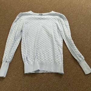 LOFT Textured Baby Blue Sweater